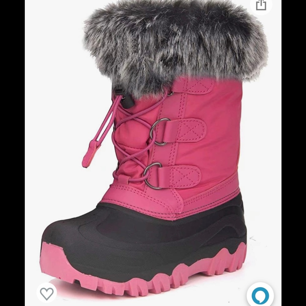 Outee Toddler Kids Waterproof Warm Snow Winter Boots